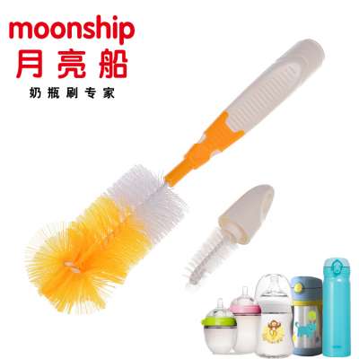 Long handle bottle brush sponge bottle brush factory supply OEM  cleaning brush